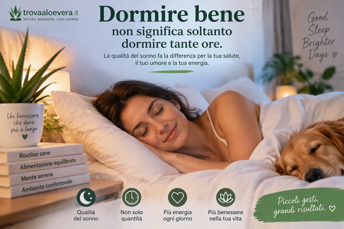 Dormire bene non significa soltanto dormire tante ore